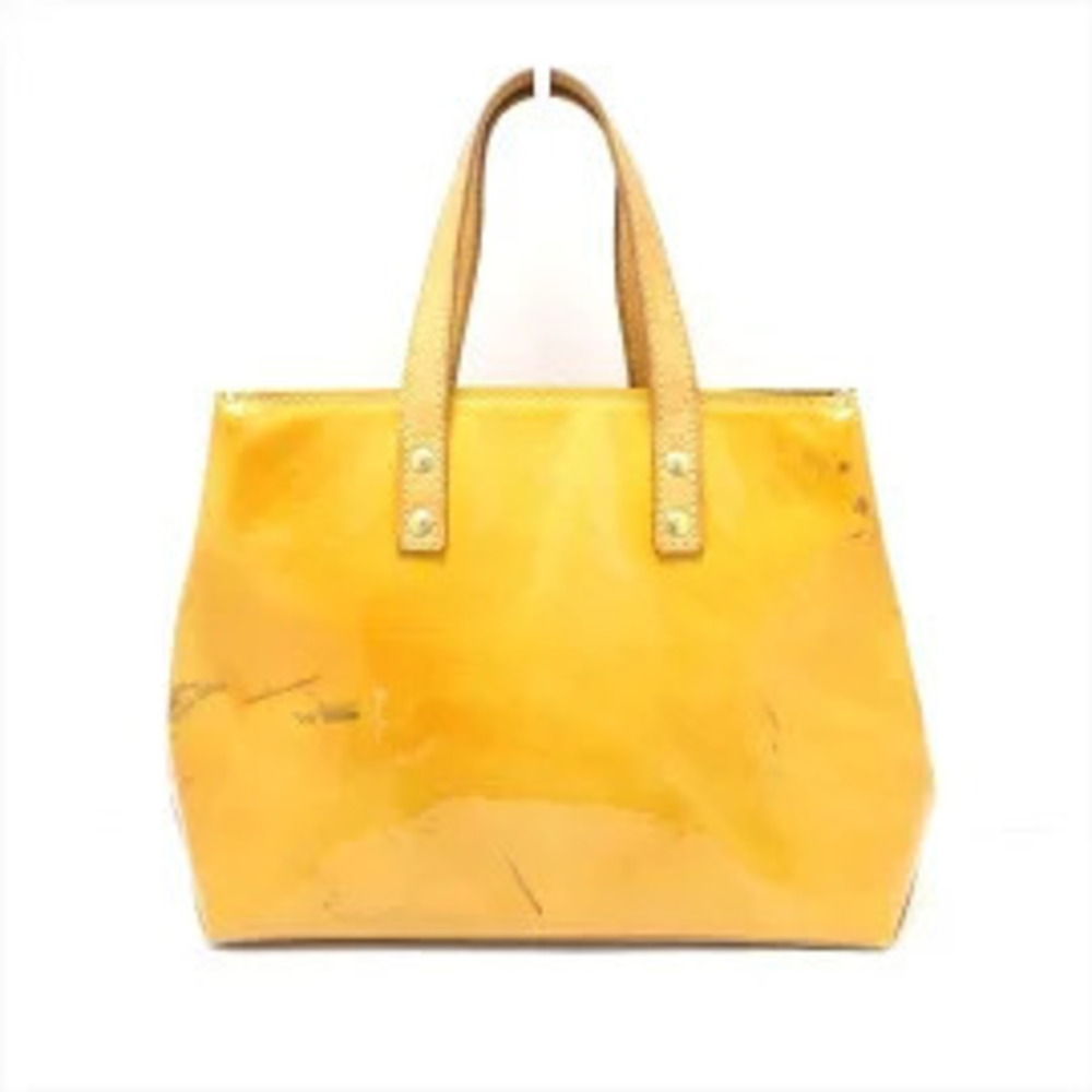 LOUIS VUITTON Lead Handbag Noisette Patent Vernis Leather Monogram Embossed